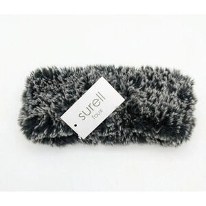Surell Women's Gray Color Faux Far Headband O/S (MSRP $55)